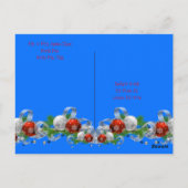 Weihnachtspostkarten Nordpol Santa Postkarte (Rückseite)