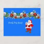 Weihnachtspostkarten Nordpol Santa Postkarte (Vorderseite)