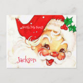 Weihnachtspostkarten Nordpol Vintag Santa Postkarte (Vorderseite)