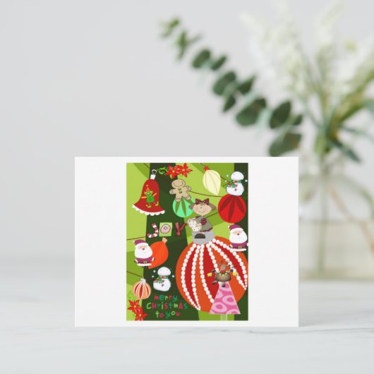 Weihnachtspostkarten Postkarte (Stehend Vorderseite)