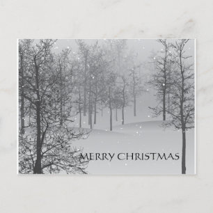 Weihnachtspostkarten Schneeszene Feiertagspostkarte
