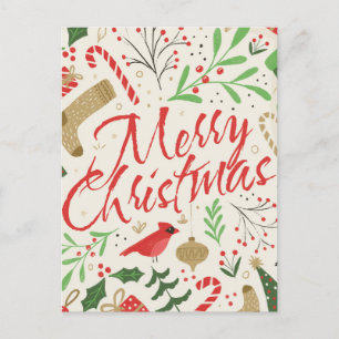 Weihnachtspostkartendesign Postkarte