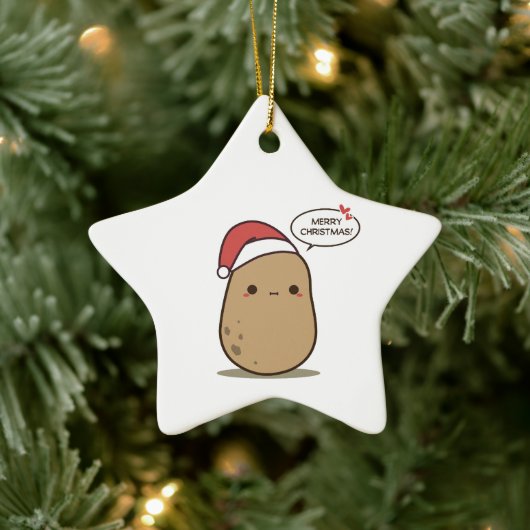 Weihnachtspotato Keramik Ornament (Baum)