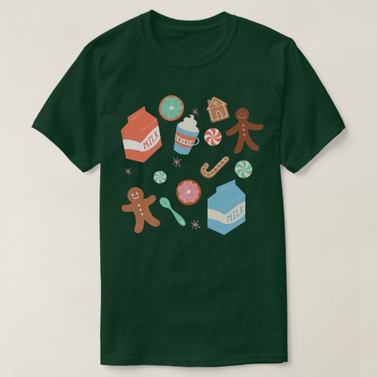Weihnachtsprämie für Süßigkeiten T-Shirt (Design vorne)