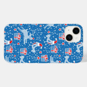 Weihnachtspranke Rentiere und Gesangvogelkäse Case-Mate iPhone Hülle (Rückseite (Horizontal))