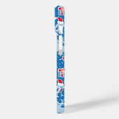 Weihnachtspranke Rentiere und Gesangvogelkäse Case-Mate iPhone Hülle (Rückseite / Links)