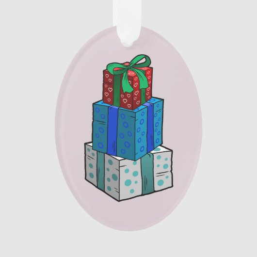 Weihnachtspräsentationen Ornament (Vorderseite)