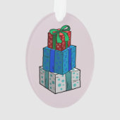 Weihnachtspräsentationen Ornament (Rückseite)