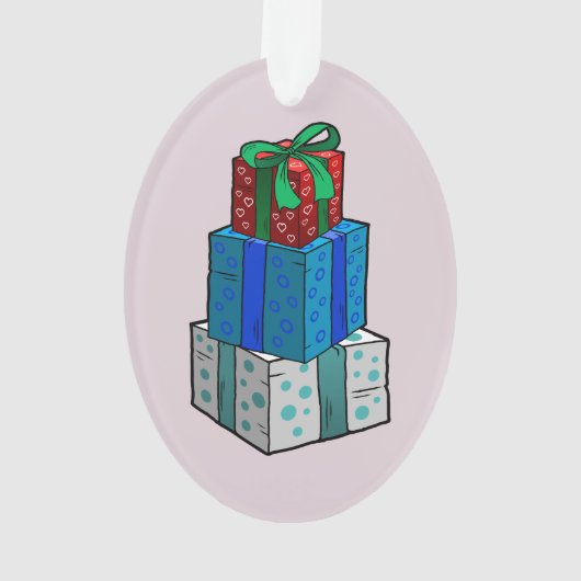 Weihnachtspräsentationen Ornament (Rückseite)