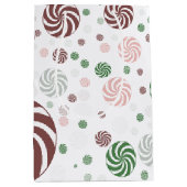 Weihnachtspretzel Muster Mittlere Geschenktasche Geschenktüte (Vorderseite)