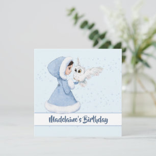 Weihnachtsprinzessin Geburtstag Schnee Winter Schn Einladung
