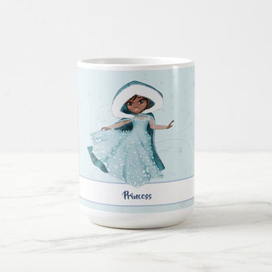 Weihnachtsprinzessin Verzauberte Girls Snowflakes Kaffeetasse (Mittel)