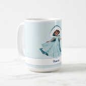 Weihnachtsprinzessin Verzauberte Girls Snowflakes Kaffeetasse (Vorderseite Links)