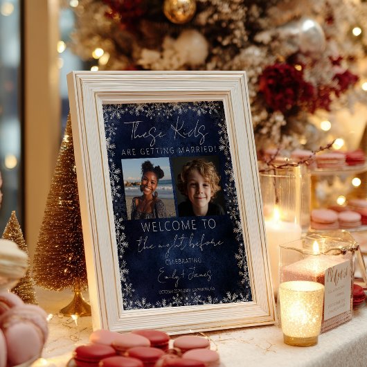 Weihnachtsprobeessen für diese Kinder Poster