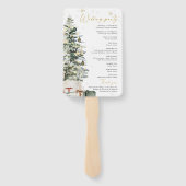 Weihnachtsprogramm für Pine Tree Fächer (Rückseite)