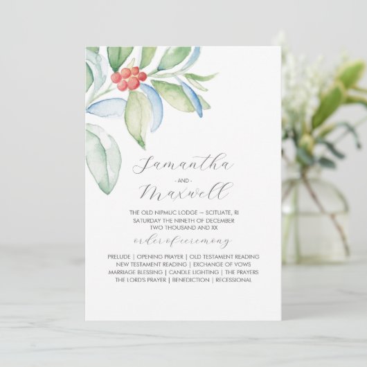 Weihnachtsprogramme Elegante Winterlandschaft Programm (Stehend Vorderseite)