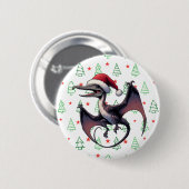 Weihnachtspterodaktylus Button (Vorne & Hinten)