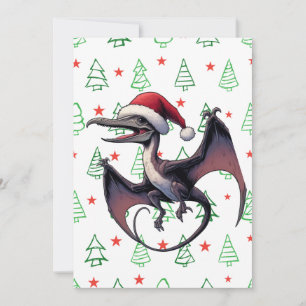 Weihnachtspterodaktylus Feiertagskarte