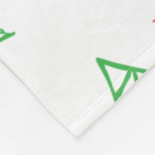 Weihnachtspterodaktylus Fleecedecke (Ecke)