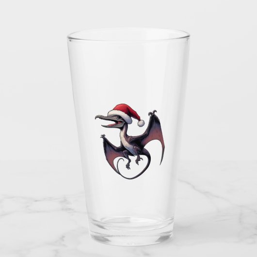 Weihnachtspterodaktylus Glas (Vorderseite)