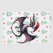 Weihnachtspterodaktylus Golfhandtuch (Horizontal)