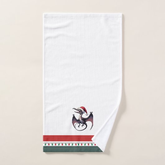 Weihnachtspterodaktylus Handtuch (Handtuch)