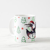Weihnachtspterodaktylus Kaffeetasse (Vorderseite Links)