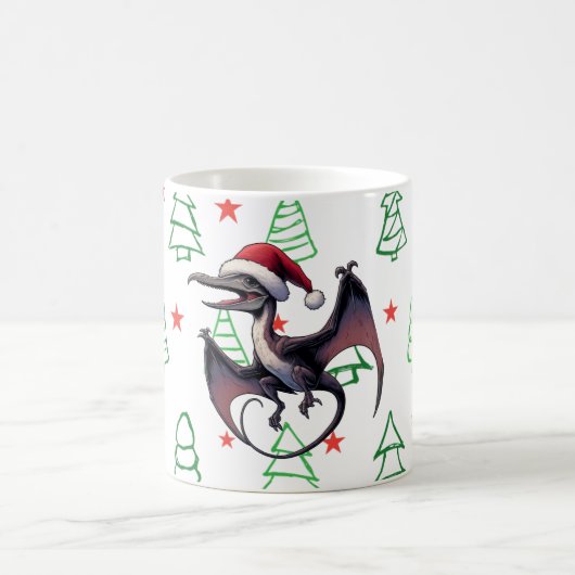 Weihnachtspterodaktylus Kaffeetasse (Mittel)
