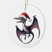 Weihnachtspterodaktylus Keramik Ornament (Links)