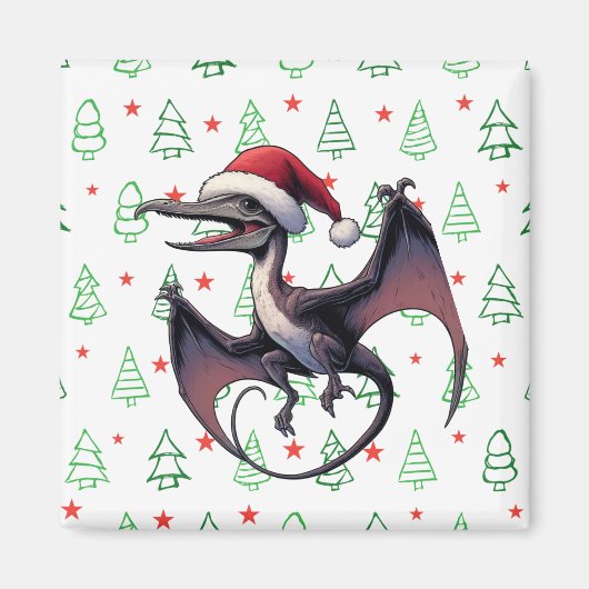 Weihnachtspterodaktylus Magnet (Vorne)