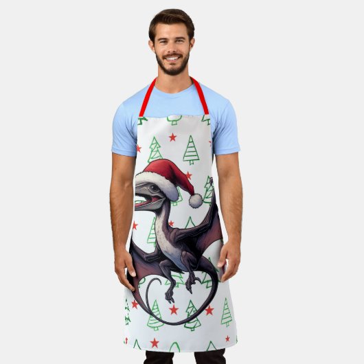 Weihnachtspterodaktylus Schürze (Getragen)