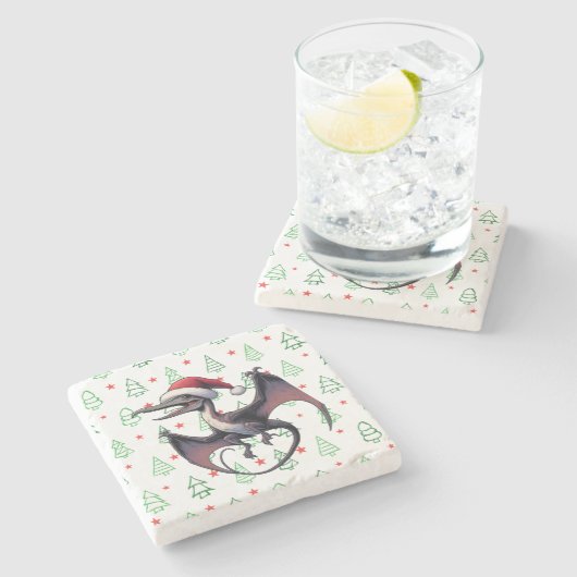 Weihnachtspterodaktylus Steinuntersetzer (Seitenansicht)