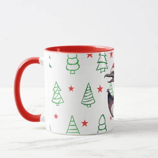 Weihnachtspterodaktylus Tasse (Links)