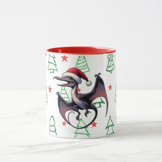 Weihnachtspterodaktylus Tasse (Zentrum)