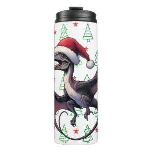 Weihnachtspterodaktylus Thermosbecher