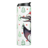 Weihnachtspterodaktylus Thermosbecher (Nach links gedreht)