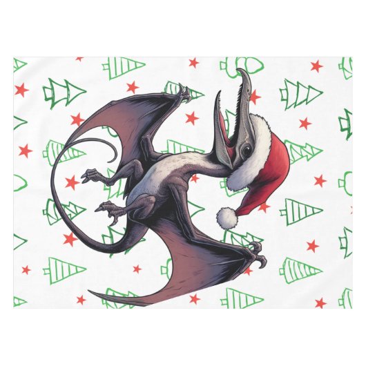 Weihnachtspterodaktylus Tischdecke (Vorderseite (Horizontal))