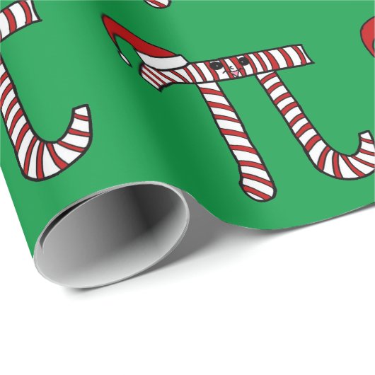 Weihnachtspu-Mathegeek-Verpackungs-Papier-Cartoon Geschenkpapier (Rolleneckpunkt)
