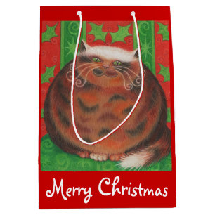 Weihnachtspud Frohe Weihnachtsgeschenk Tasche rot Mittlere Geschenktüte