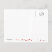 Weihnachtspud 'Happy Holidays' Postkarte (Rückseite)