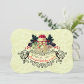 Weihnachtspudding aus der Küche der Karte (Stehend Vorderseite)