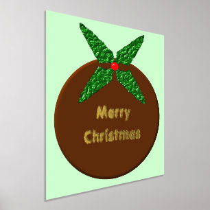 Weihnachtspudding-Brauch Foliendrucke