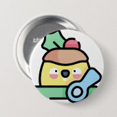 Weihnachtspudding Button (Vorne & Hinten)