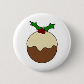 Weihnachtspudding Button (Vorderseite)
