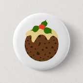 Weihnachtspudding Button (Vorderseite)
