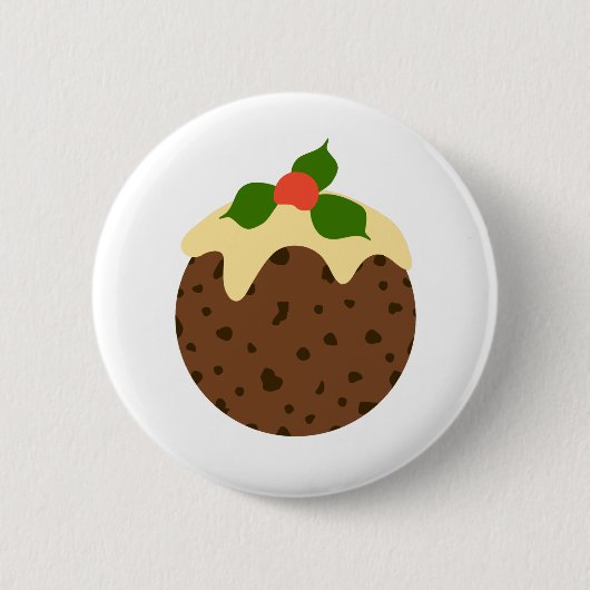 Weihnachtspudding Button (Vorderseite)