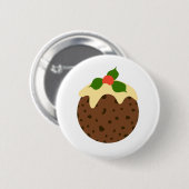 Weihnachtspudding Button (Vorne & Hinten)