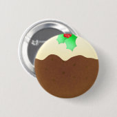Weihnachtspudding - Button-Abzeichen Button (Vorne & Hinten)