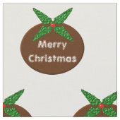 Weihnachtspudding Custom Craft Fabric Stoff (Nahaufnahme)