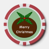 Weihnachtspudding Custom Pokerchips (Vorderseite)